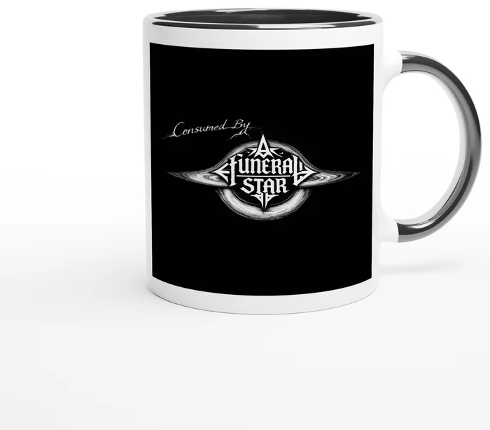 Consumed by a Funeral Star mug